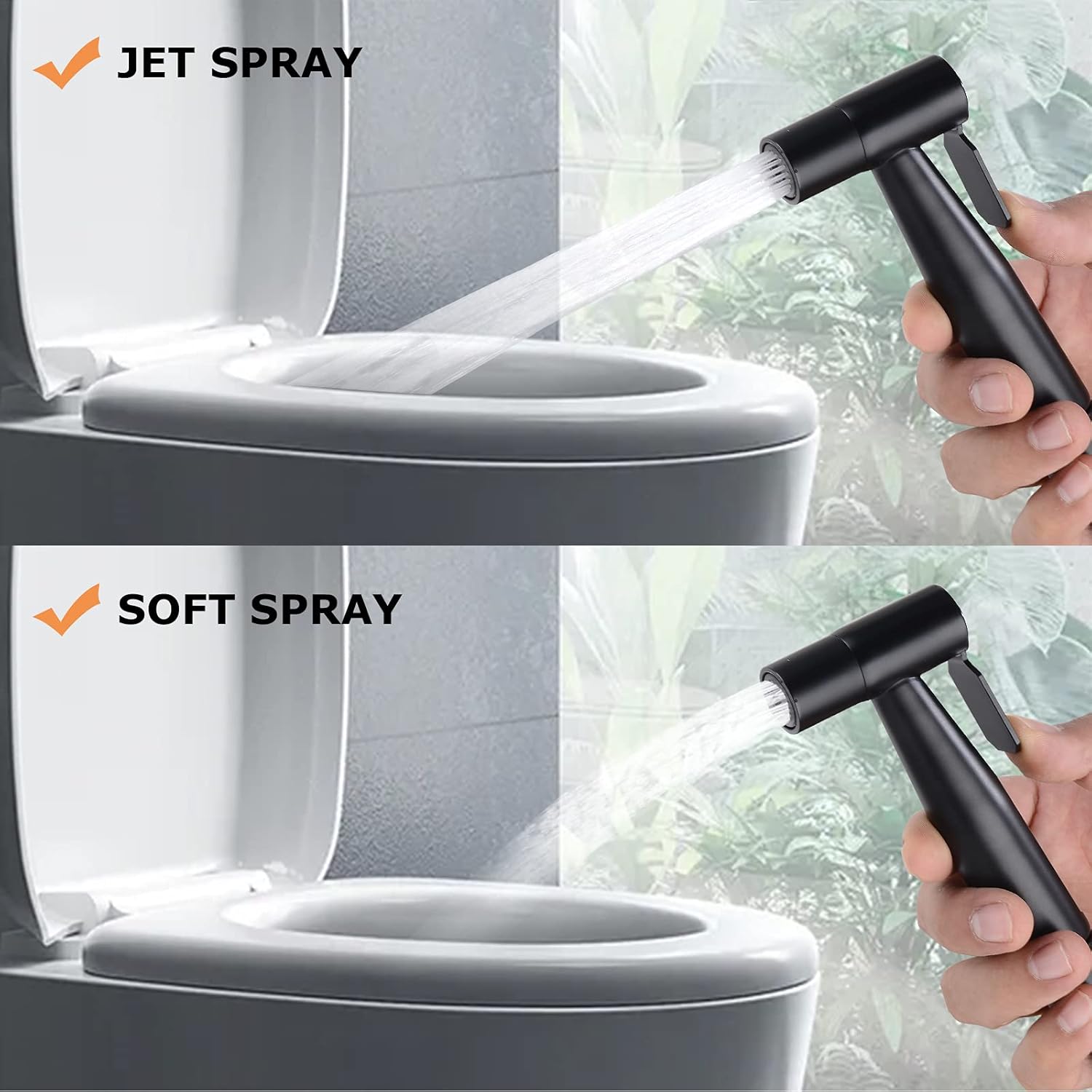 LOSCHEN bidet sprayer kit — installed view