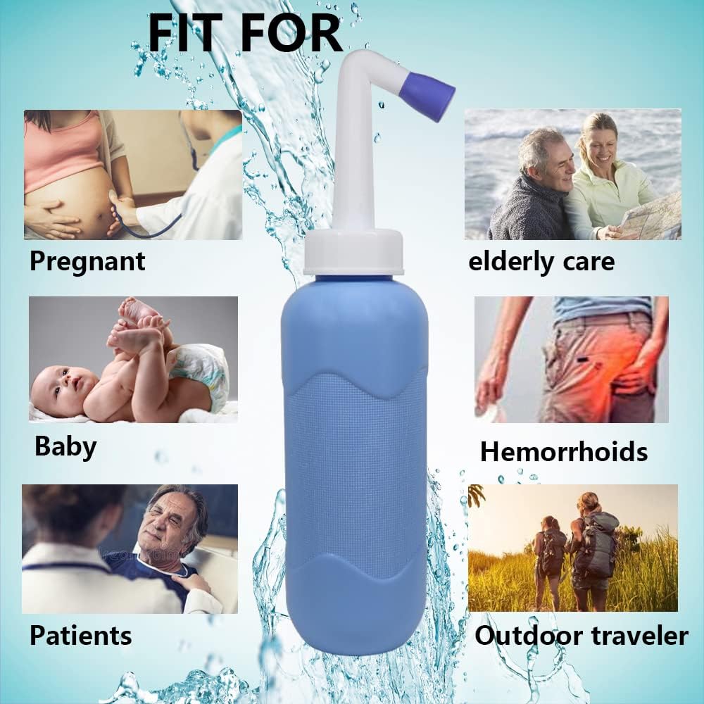 Portable travel bidet bottle — nozzle detail
