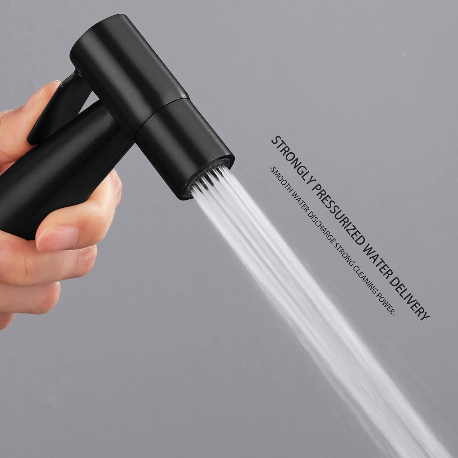 LOSCHEN black bidet shower — hose detail